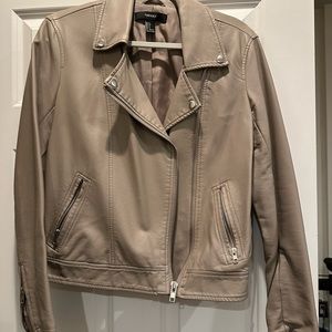 Tan leather jacket